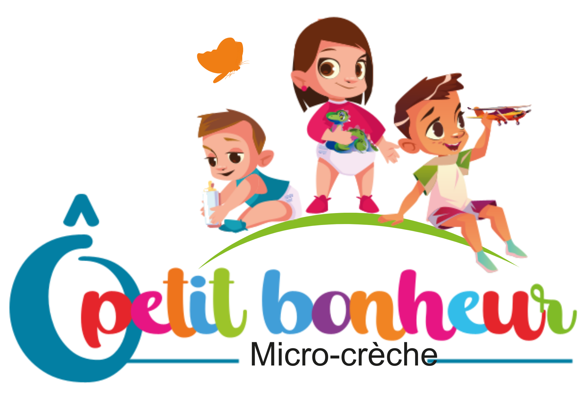 logo o petit bonheur micro creche saint drézéry